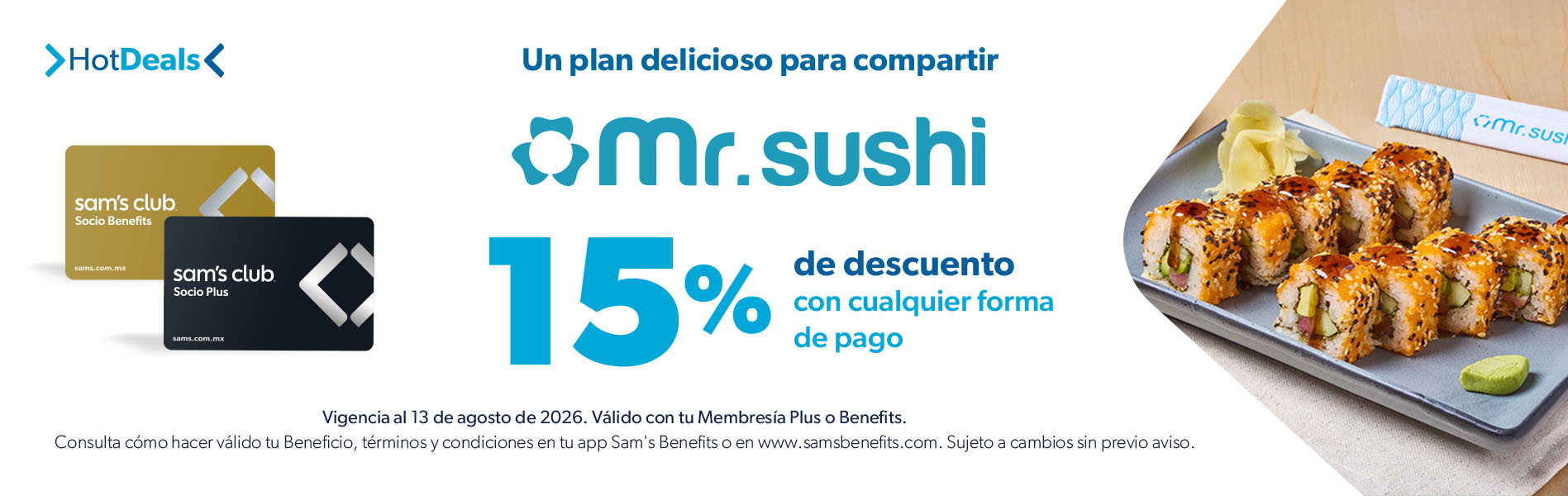 Sam's Club samsclub samsbenefits hazte socio cine viajes hot deals restaurantes educacion ropa accesorio mascotas salud entretenimiento fitness puntos